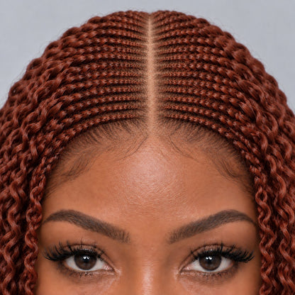 Stella Spiral twist - 24” 5x5 Glueless Closure HD Color 350