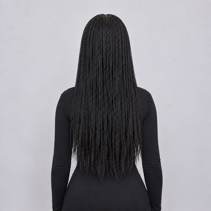 Sarah Mini Knotless Twists - 22" 13x4 Lace Frontal Black colour