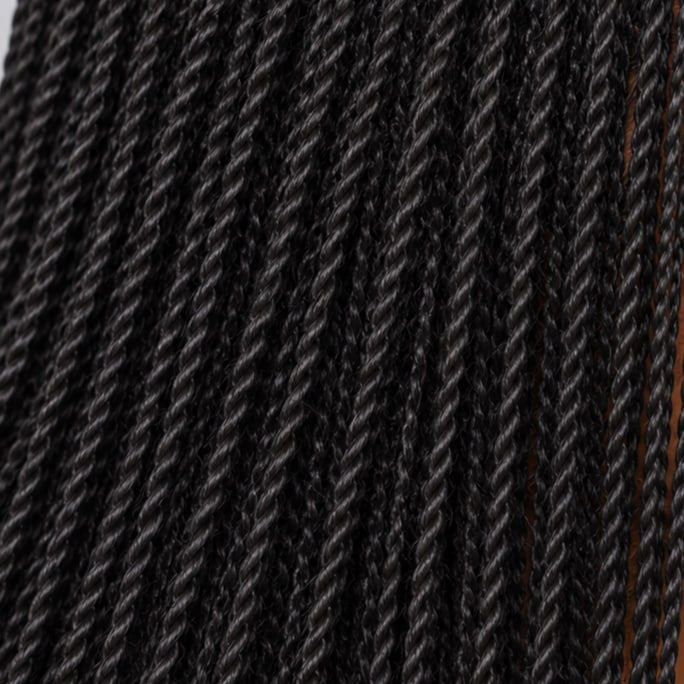 Sarah Mini Knotless Twists - 22" 13x4 Lace Frontal Black colour