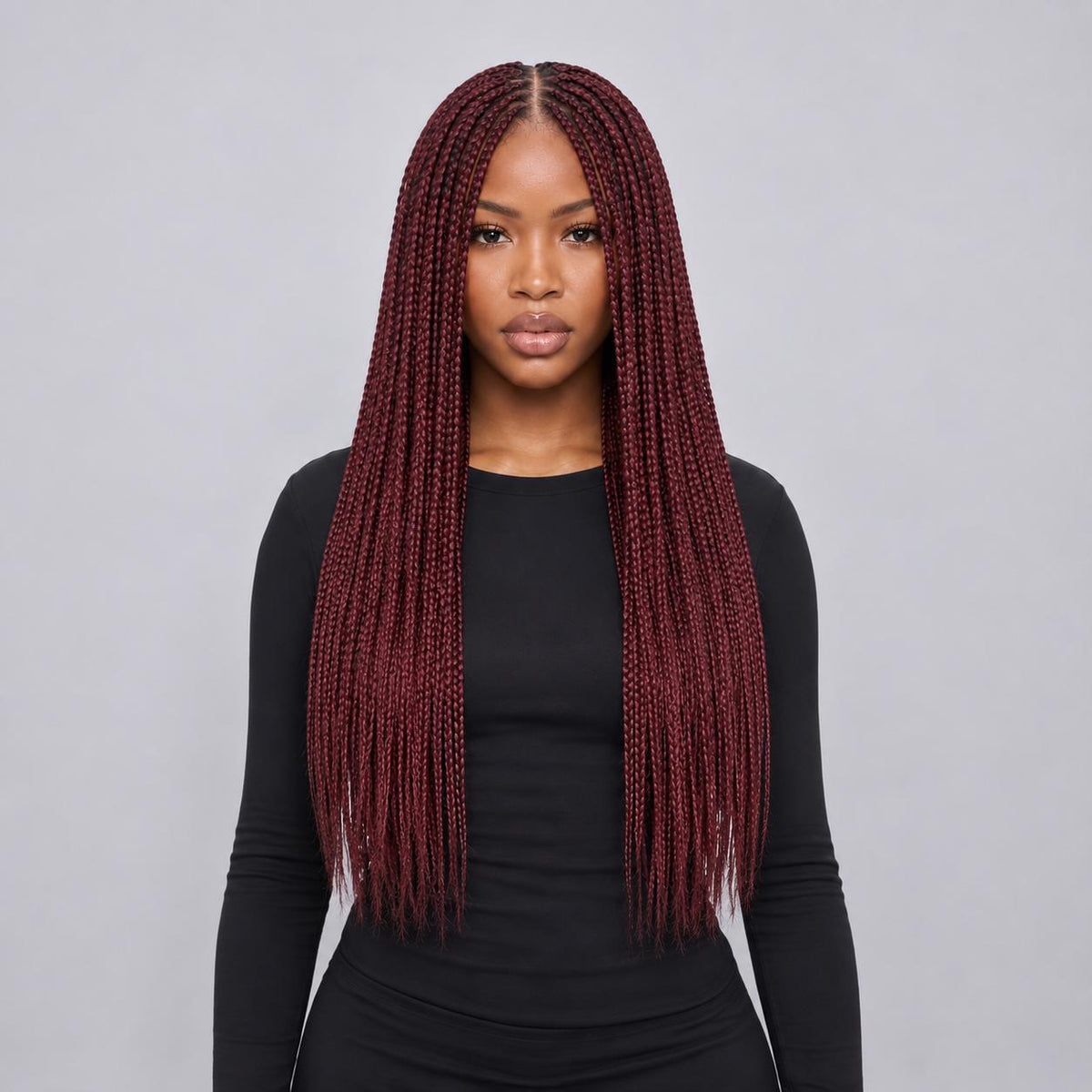 Lena - Box Braids 22" HD 5x5 Frontal Color 350