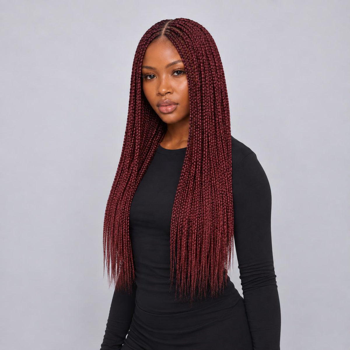 Lena - Box Braids 22" HD 5x5 Frontal Color 350