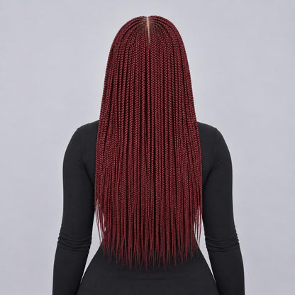 Lena - Box Braids 22" HD 5x5 Frontal Color 350