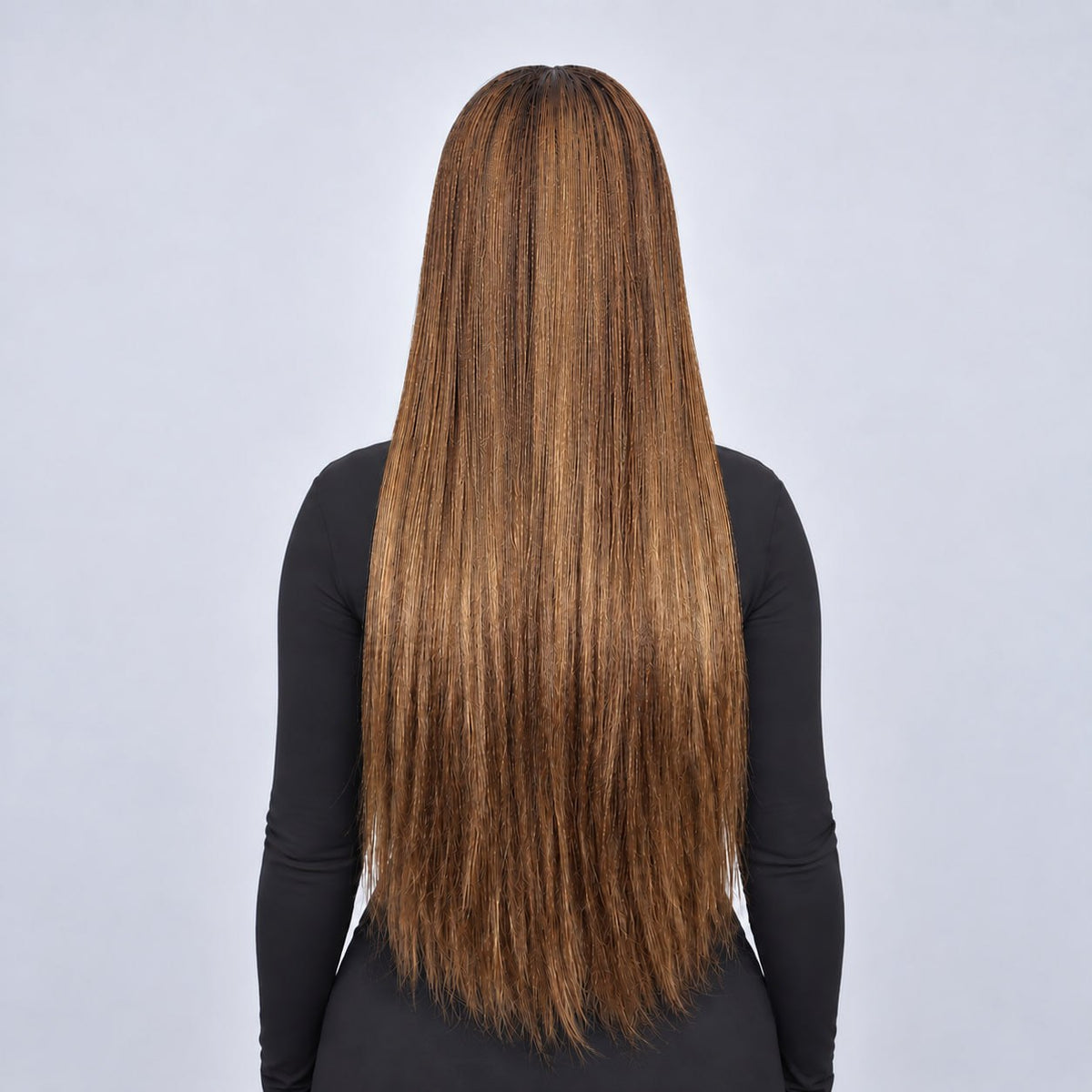 Ally micro nano twist - 30” HD 5x5 Glueless Closure Color 30/27 Mixed